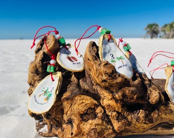 12 Days of Beachy Christmas Ornament Set