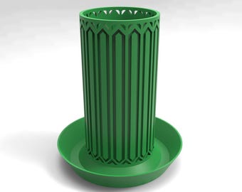 STL planter, cactus pot stl, planter stl, 3d print file, planter 3d file, cacti pot stl