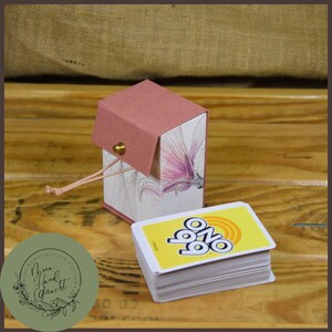 Magnolia | Scatola per gioco di carte | scatola | Rosa