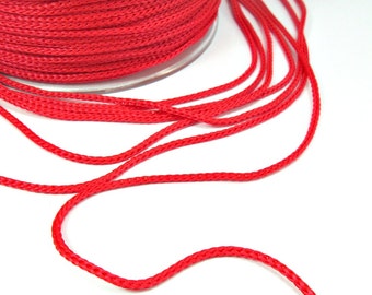 Red polypropylene cord, red crochet yarn, red macrame cord, red macrame yarn, 20m