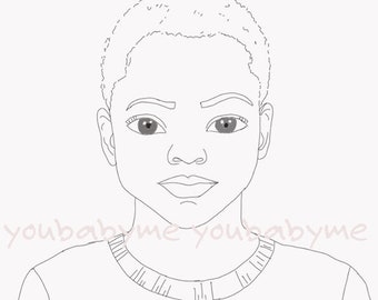 I am loved coloring page, black boy coloring page, coloring page,  African American coloring page, color sheet