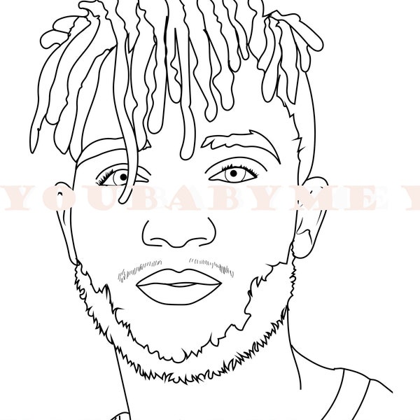 Coloring Sheet Black Boy With Dreads - Etsy