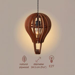 Modern Wood Pendant Light, Rustic Wooden Lamp Fixture, Scandinavian Wood Ceiling Light, Minimalist Wooden Hanging Light Fixture