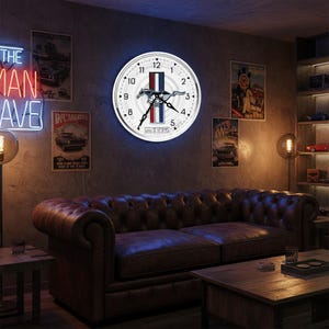 Mustang wall clock, Ford mustang wall clocks, Garage wall clock, Auto wall clocks, Man cave wall clock,Speedometer clock,Car dashboard clock