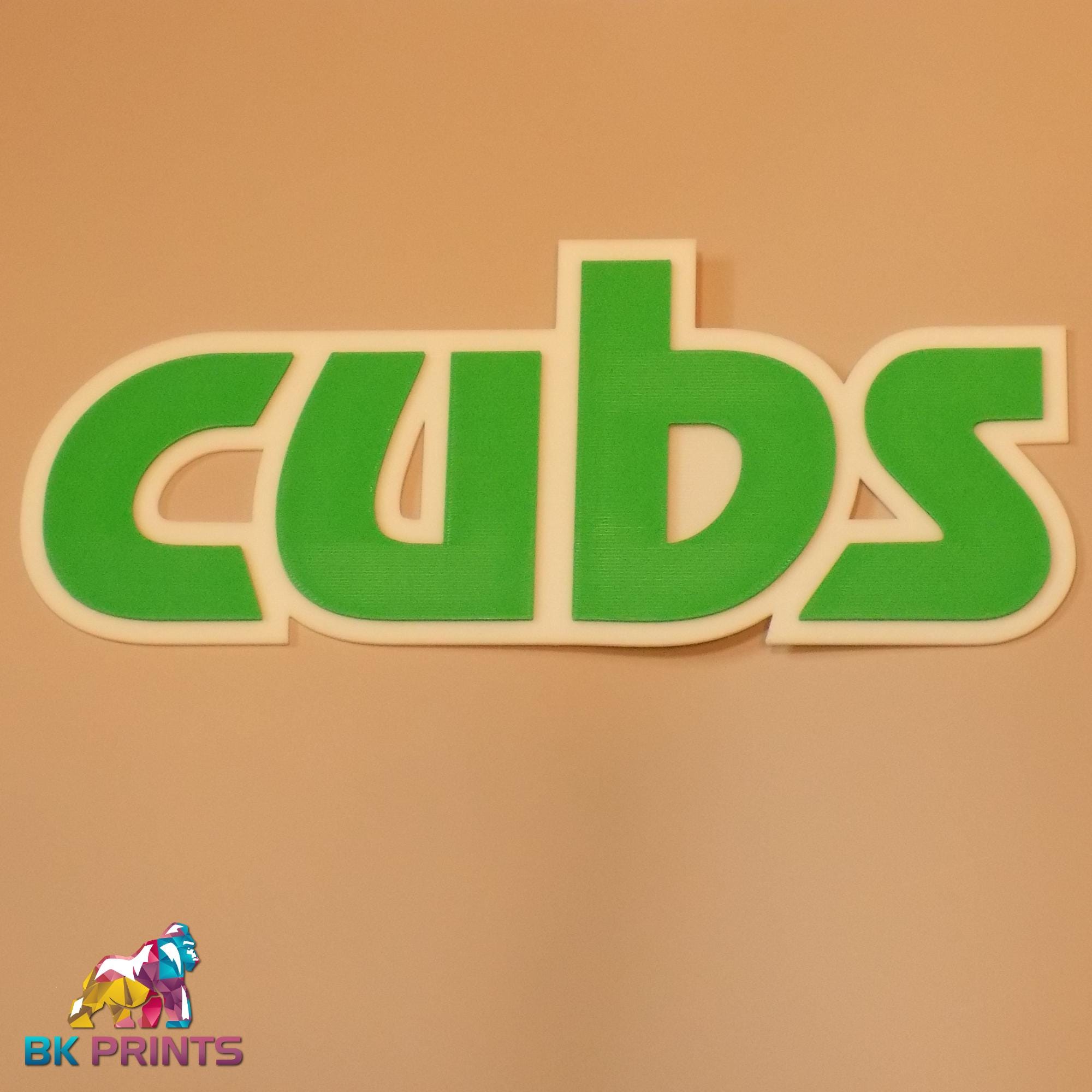 3D Printed Cubs Logo Sign – Scout Hut Wall Decor - Etsy UK