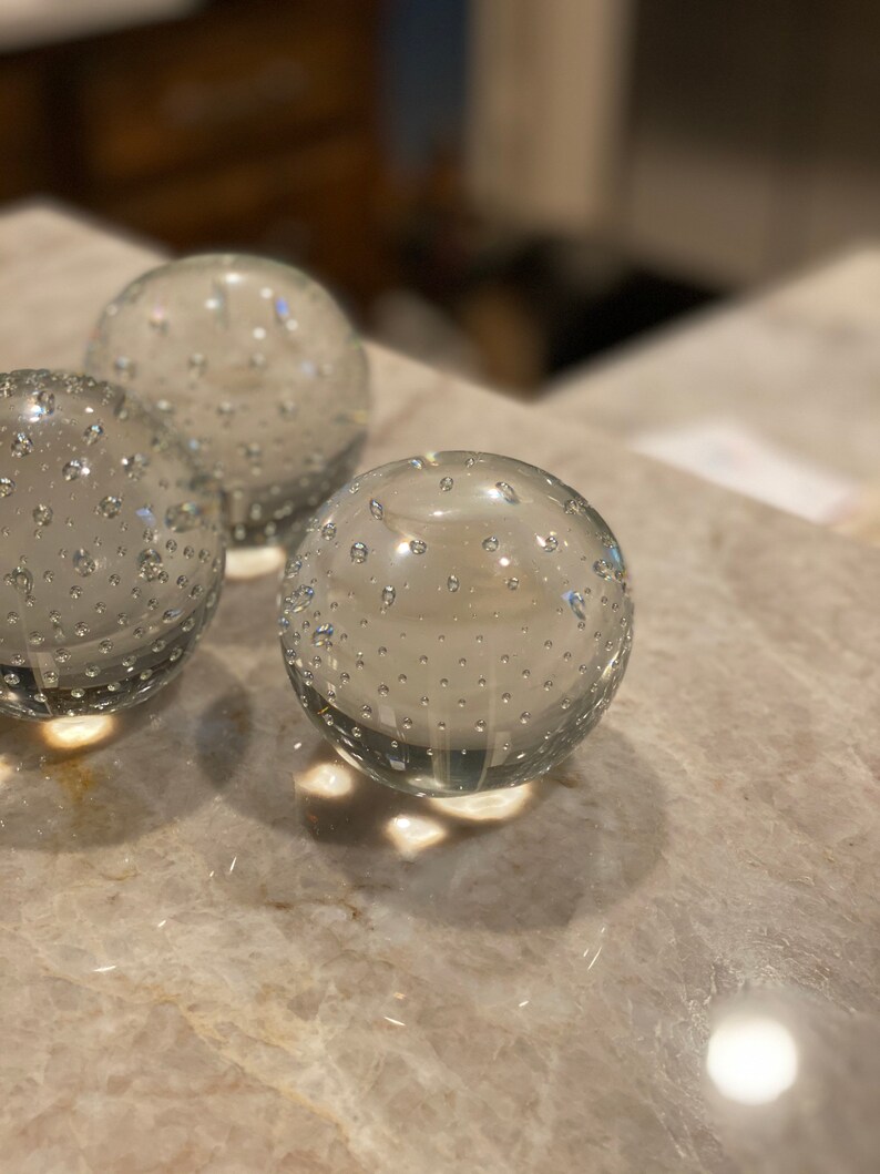 Hand blown Glass Paperweight