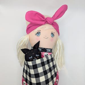 Lydia Doll and Zylie Bat: Spooky Whimsical Plush Set