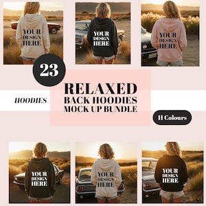 Gildan 18500 Mockups | Hoodie mockup bundle | G18500 bundle | back mockups | Best print on demand hoodie mockup bundle | POD Mockups
