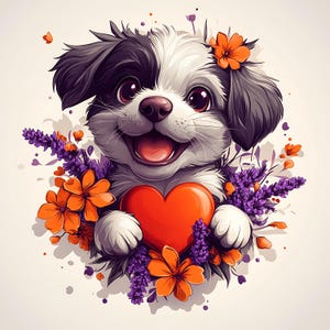 10 süße Tier Clipart | Niedliche Romantische Kunst | Hochwertige JPGs | Digitaler Download | Valentinstag Clipart