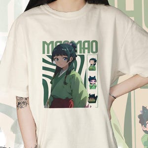 Maomao Comfort Colors T-Shirt – Apothecary Diaries Anime Tee – Japanische Streetwear – Unisex Manga Shirt – Anime Geschenk für Fans