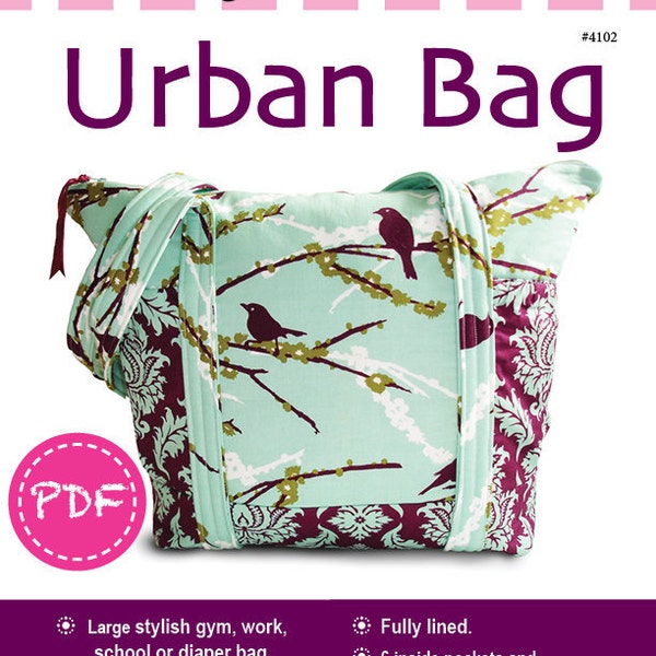 PDF Urban Tote Bag Purse SEWING PATTERN