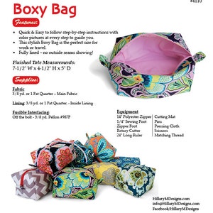 PDF Boxy Bag Purse SEWING PATTERN - Etsy