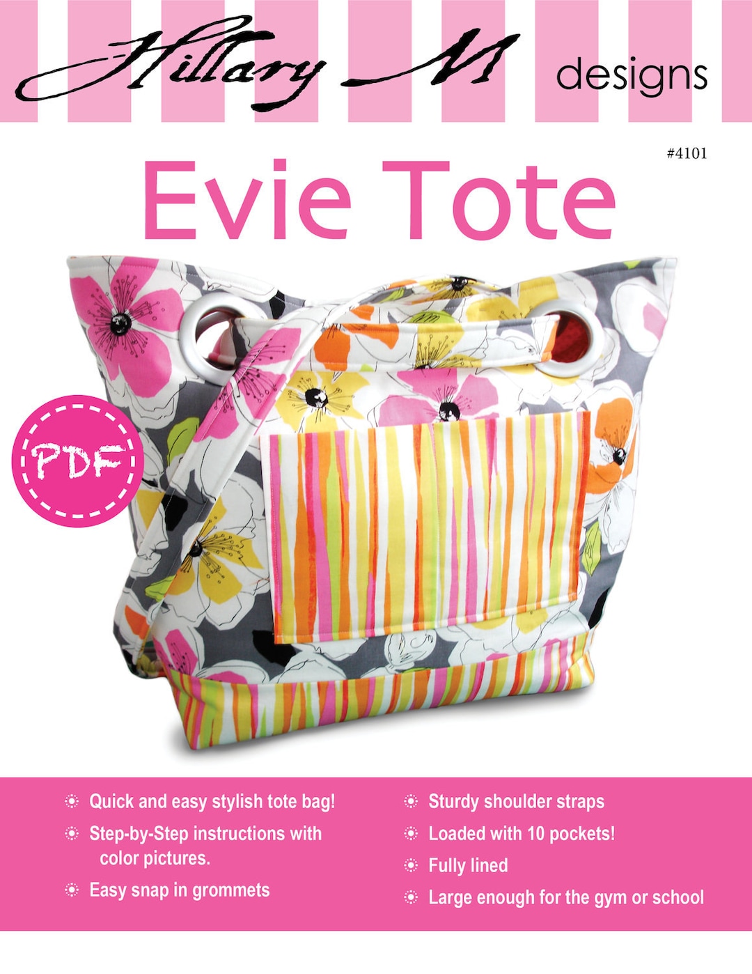 PDF Evie Tote Bag Purse SEWING PATTERN - Etsy