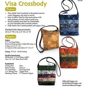 PDF Visa Crossbody Bag Sewing Pattern image 4