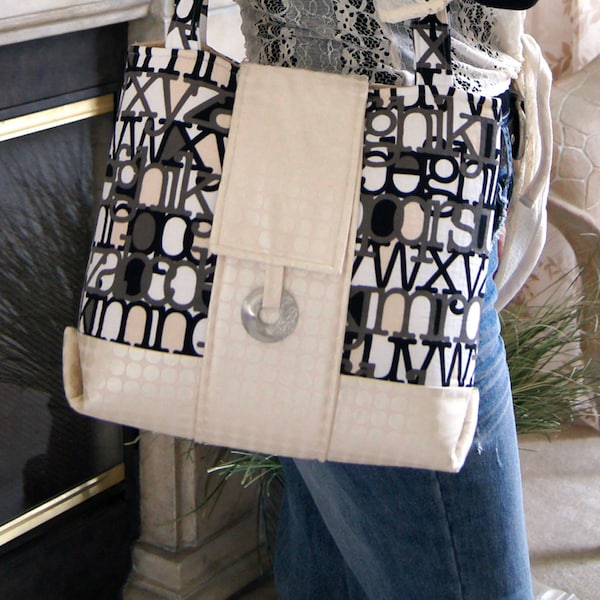 PDF Town Tote Bag Purse SEWING PATTERN