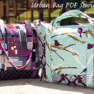 PDF Urban Diaper Tote Bag Purse SEWING PATTERN image 1