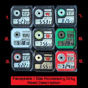 Accesorio de repuesto para reloj Royale AE1200 con placa frontal de color personalizado