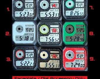 Accesorio de repuesto para reloj Royale AE1200 con placa frontal de color personalizado