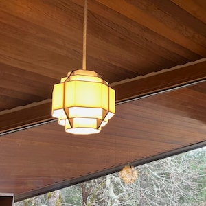 Mid-Century Modern Decor Style Minimalist LED Hanging Pendant Light - Round or Octagonal