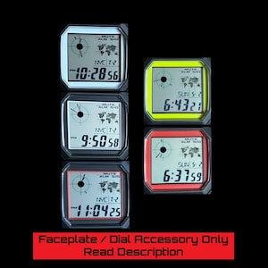 Custom Dual Color Faceplate Dial for Royale AE1200 Watch Mods