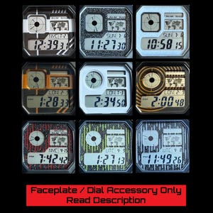 Custom Color Faceplate Dial Aftermarket Accessory for Royale AE1200 Watch Mods