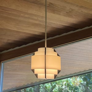 Mid-Century Modern Style Minimalist LED Hanging Pendant Light / Smart Light - Round or Octagonal