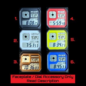 Custom Color Faceplate Dial Aftermarket Accessory for Royale AE1200 Watch Mods