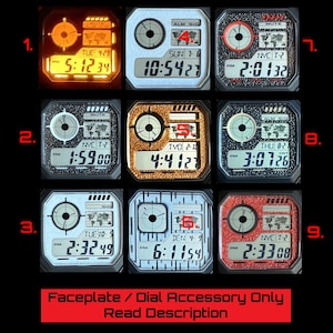 Custom Color Faceplate Dial Aftermarket Accessory for Royale AE1200 Watch Mods