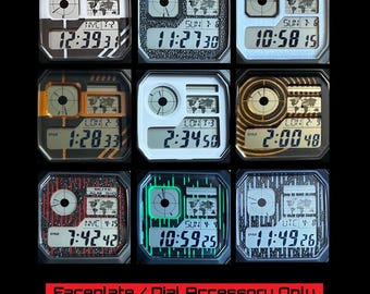 Accesorio de repuesto para reloj Royale AE1200 con placa frontal de color personalizado