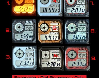 Custom Color Faceplate Dial Aftermarket Accessory for Royale AE1200 Watch Mods