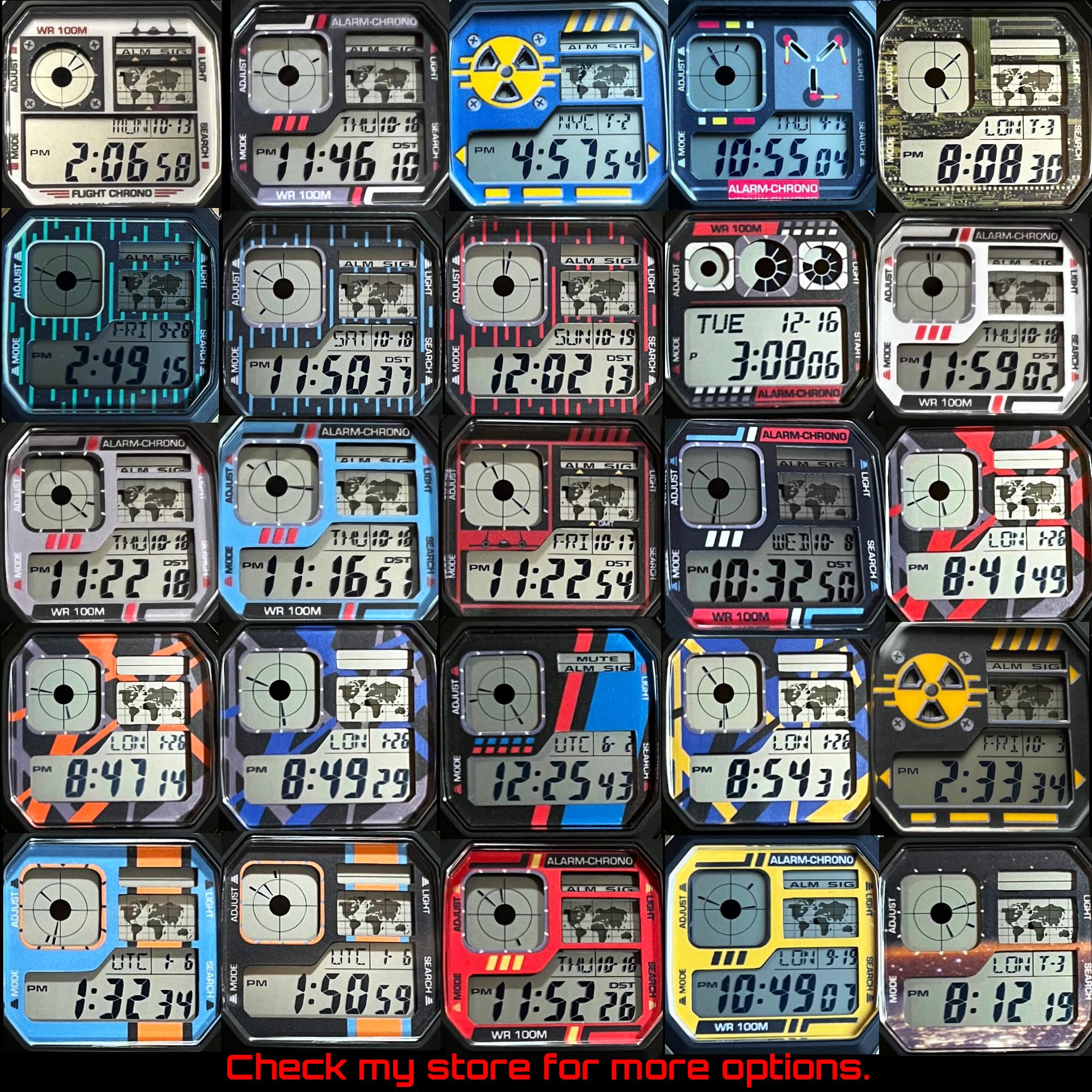 Custom Faceplate Dial Aftermarket Accessory for AE1200 Royale Watch ...