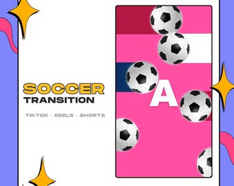 Soccer Vertical Video Transitions Pack, Flag Colorways, WEBM + MOV (Digital Download) | Capcut | Reels | Shorts