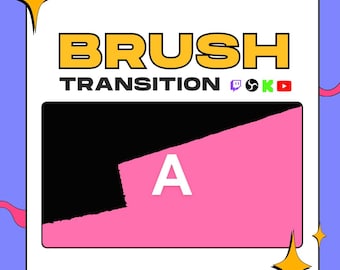 Transición de pincel inspirada en Persona 5 para OBS / Stinger / Twitch / YouTube / Kick