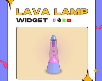 Widget de lámpara de lava de StreamElements / Superposición animada de chat de Twitch, código fuente del navegador OBS