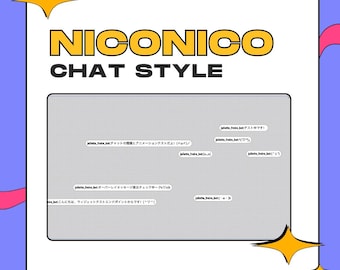 Superposición de chat de Niconico / Widget de transmisión personalizado horizontal (Twitch, OBS, Youtube)