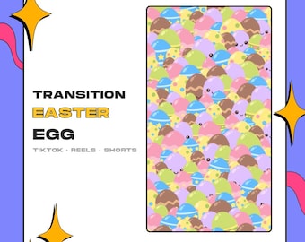 Easter Kawaii Vertical Transition 9:16 | CapCut TikTok Reels | Vertical Scene Change Effect Stinger