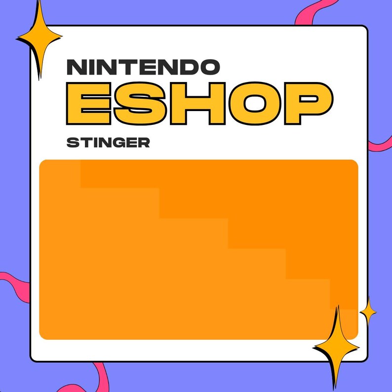 Eshop Screen Nintendo Eshop Loading Screen OBS Stinger Transition | Orange & Red ...