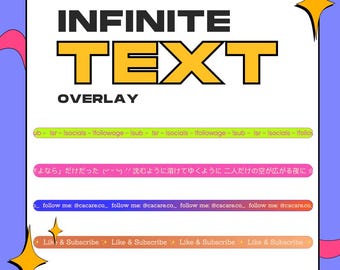 Superposición de marquesina animada / Widget de texto desplazable en Twitch Stream