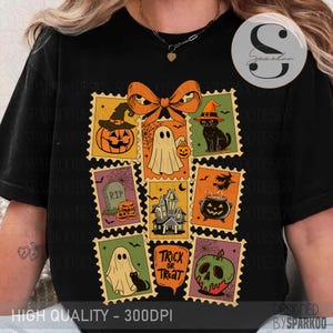 Halloween Floral Pumpkin PNG, Pumpkin Halloween Png, Preppy Halloween Png, Halloween Shirt Design, Spooky Season Png, Boo Ghost Png