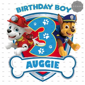 Personalized Birthday Boy PNG, Custom Cartoon Birthday Boy Png, Dog Birthday Boy, Family Dog Png, Family Birthday Design, Gift For Kids