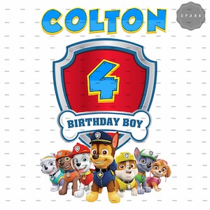 Personalized Birthday Boy PNG, Custom Cartoon Birthday Boy Png, Dog Birthday Boy, Family Dog Png, Gift For Kids, Family Birthday Design