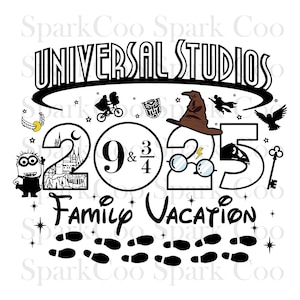 Universal Studio 2025 SVG, familie-uitje Svg, Universal Studios reis Svg, Universal 2025 Svg, sublimatie design, digitale download Svg Png