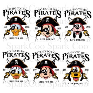 Bundle A Pirate&#39;s Life For Me PNG, Family Trip Png, Mouse Pirate Png, Pirates Png, Vacay Mode Png, Family Shirt Trip, Family Vacation Png