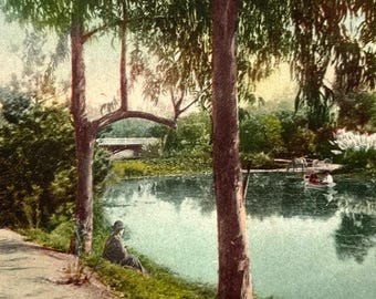 Eastlake Park, Los Angeles - Now Lincoln Park, California CA Vintage Postcard