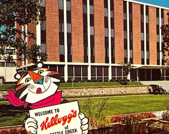 Kellogg Company, Battle Creek, Michigan, Tony the Tiger Kellogg's Vintage Postcard