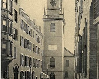 Old North Church, Boston, Massachusetts MA Antique Vintage Postcard