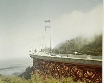 1960's San Francisco Golden Gate Bridge California CA Color Photo Photograph