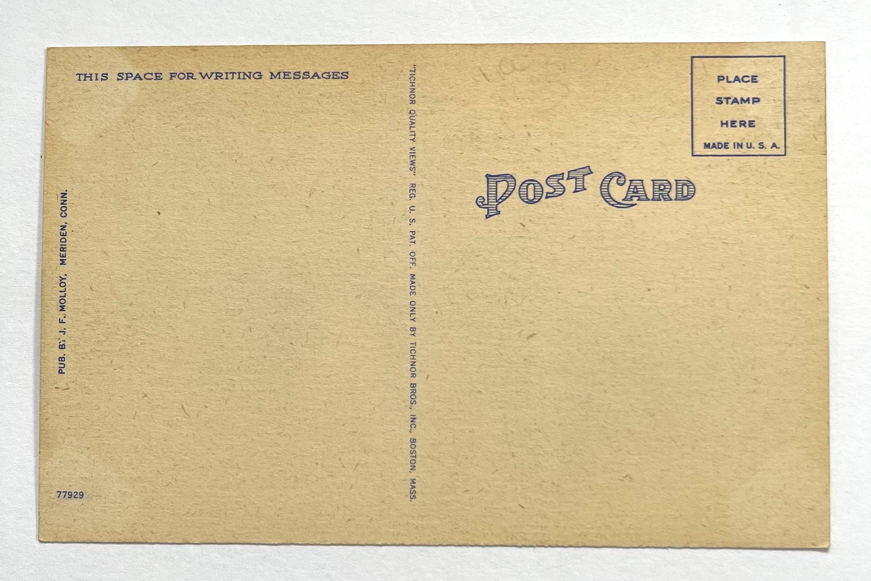 Meriden, Connecticut Post Office Building Vintage Linen Postcard - Etsy