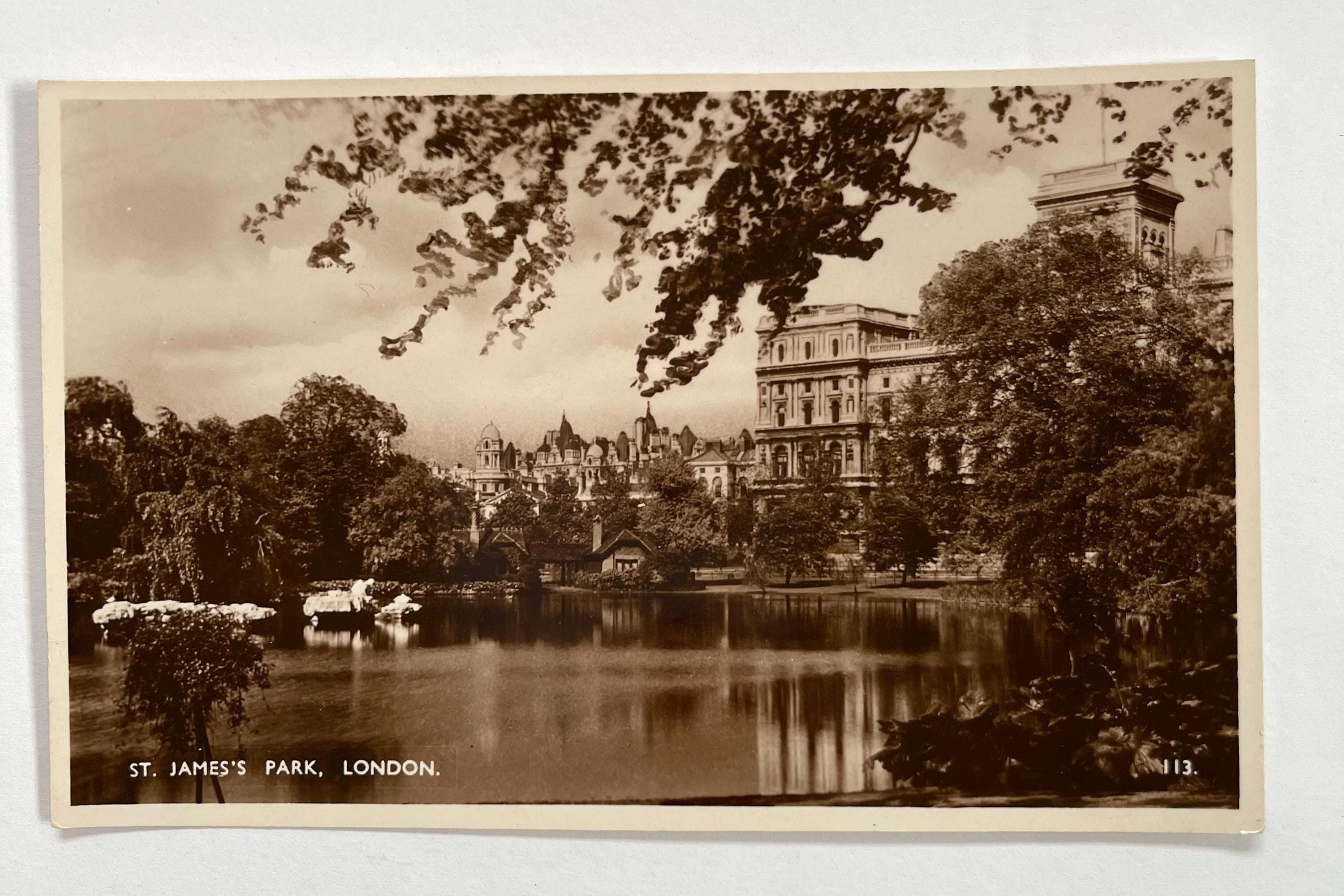 アンティーク版画 リトグラフNEW PALACE ST JAMES PARK アンティーク版画 リトグラフNEW PALACE ST JAMES PARK