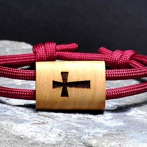 Cross Bracelet, Religious Bracelet, Christian Bracelet, Catholic Bracelet, Men&#39;s Jewelry, Christian Gift, Religious Gift, Fathers Day Gift